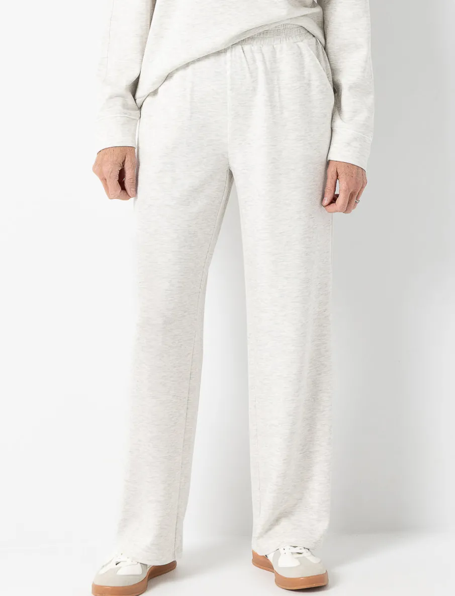 Straight-leg Pants with Contrast Piping