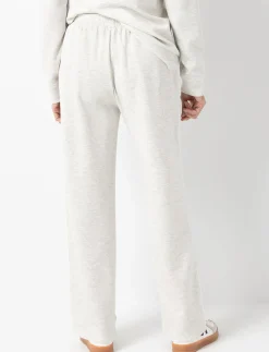 Straight-leg Pants with Contrast Piping