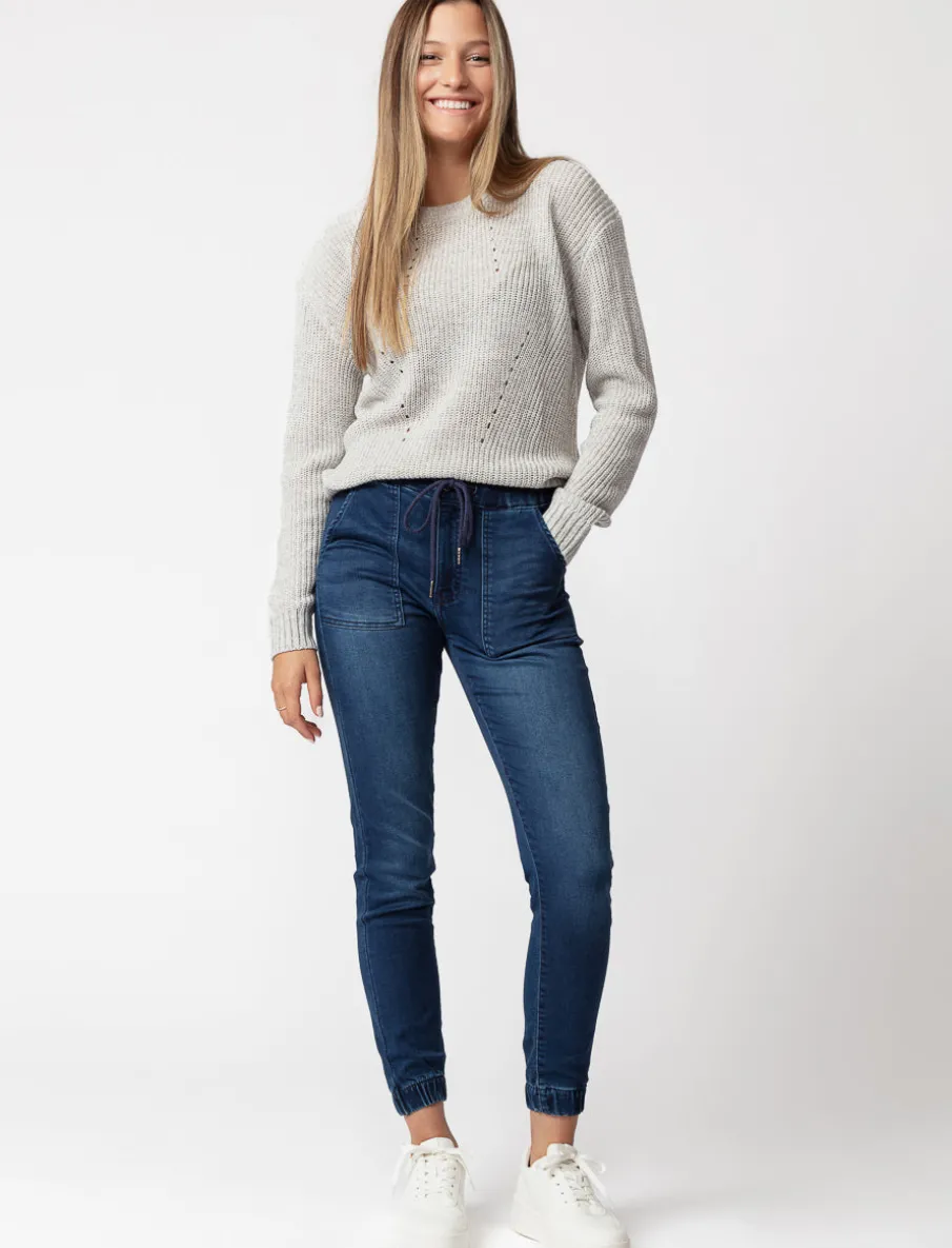 Stretch Denim Joggers