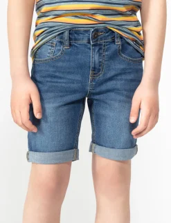 Stretch Denim Shorts