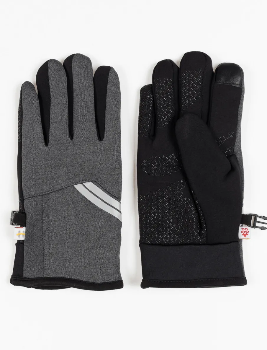 Stretch Gloves with Reflective Stripes