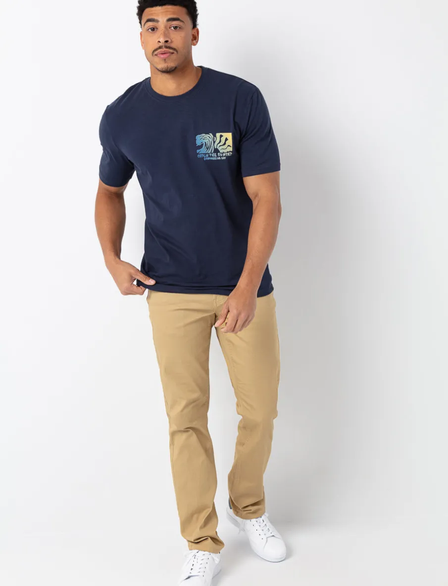 Stretch Straight Pants