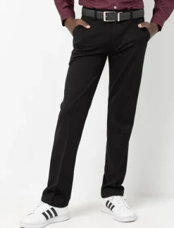 Stretch Straight-leg Dress Pants
