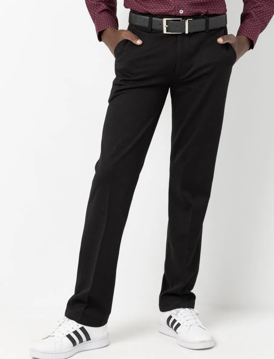 Stretch Straight-leg Dress Pants