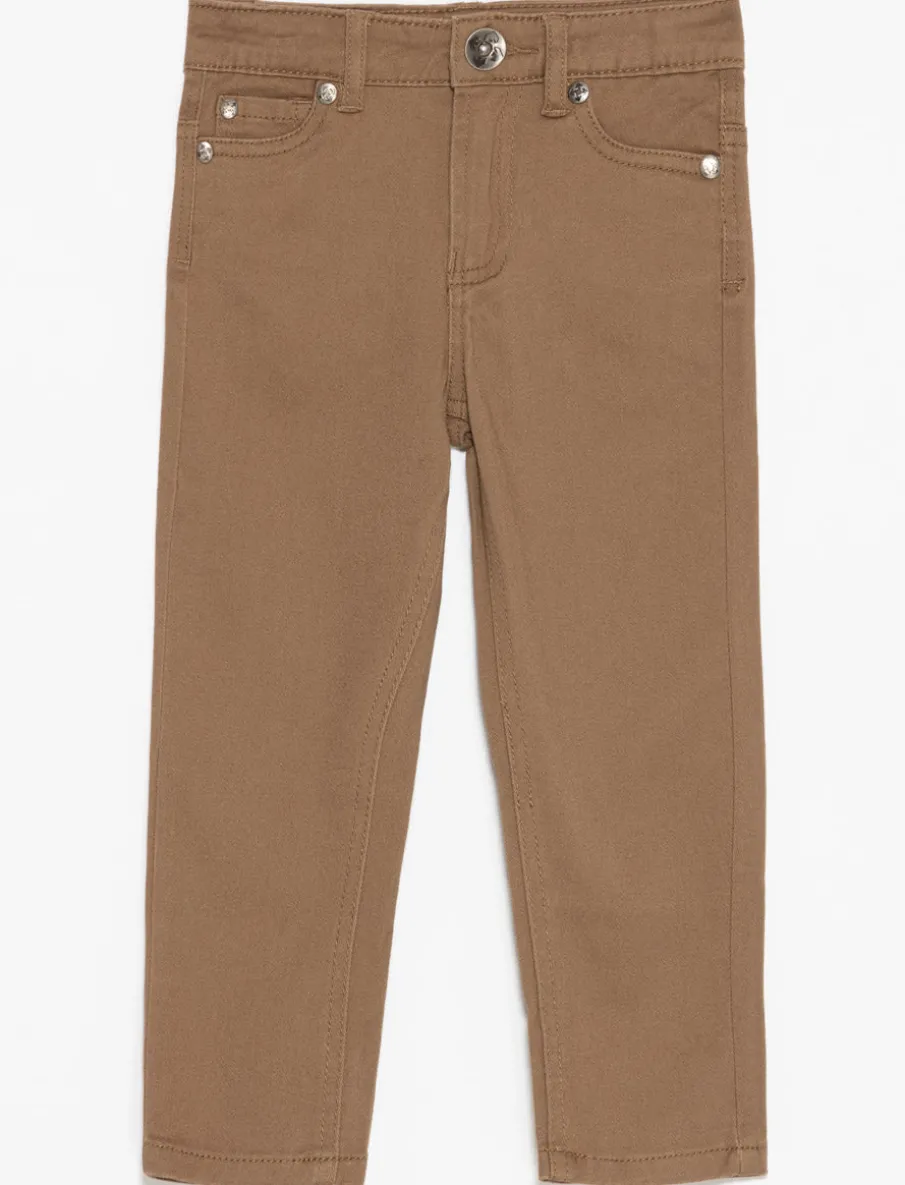 Stretch Straight-leg Pants