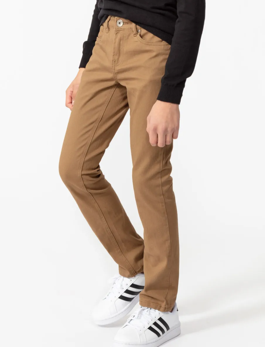 Stretch Straight-leg Pants