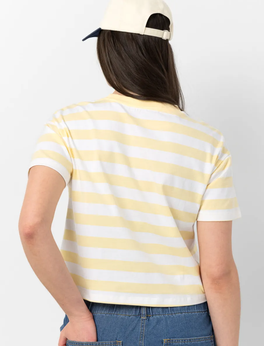 Striped Box-cut T-shirt