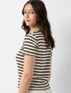 Striped Crew-neck T-shirt