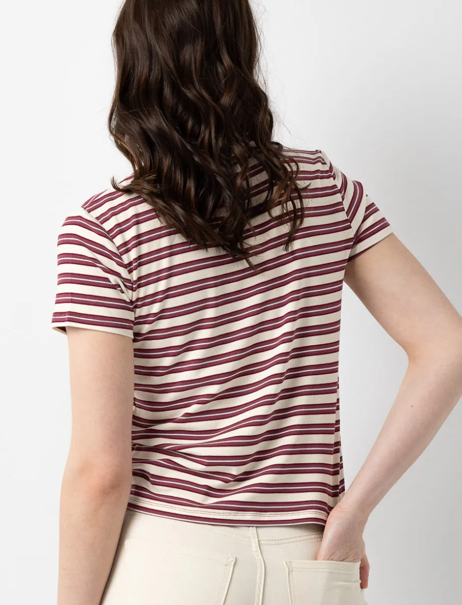 Striped Crew-neck T-shirt
