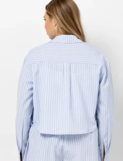 Striped Cropped Shirt