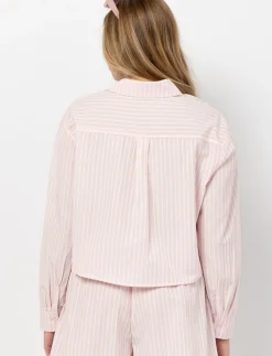 Striped Cropped Shirt