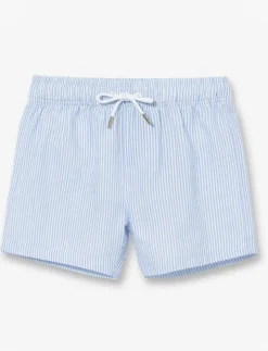 Striped Elastic-waist Boardshorts - Little Boy