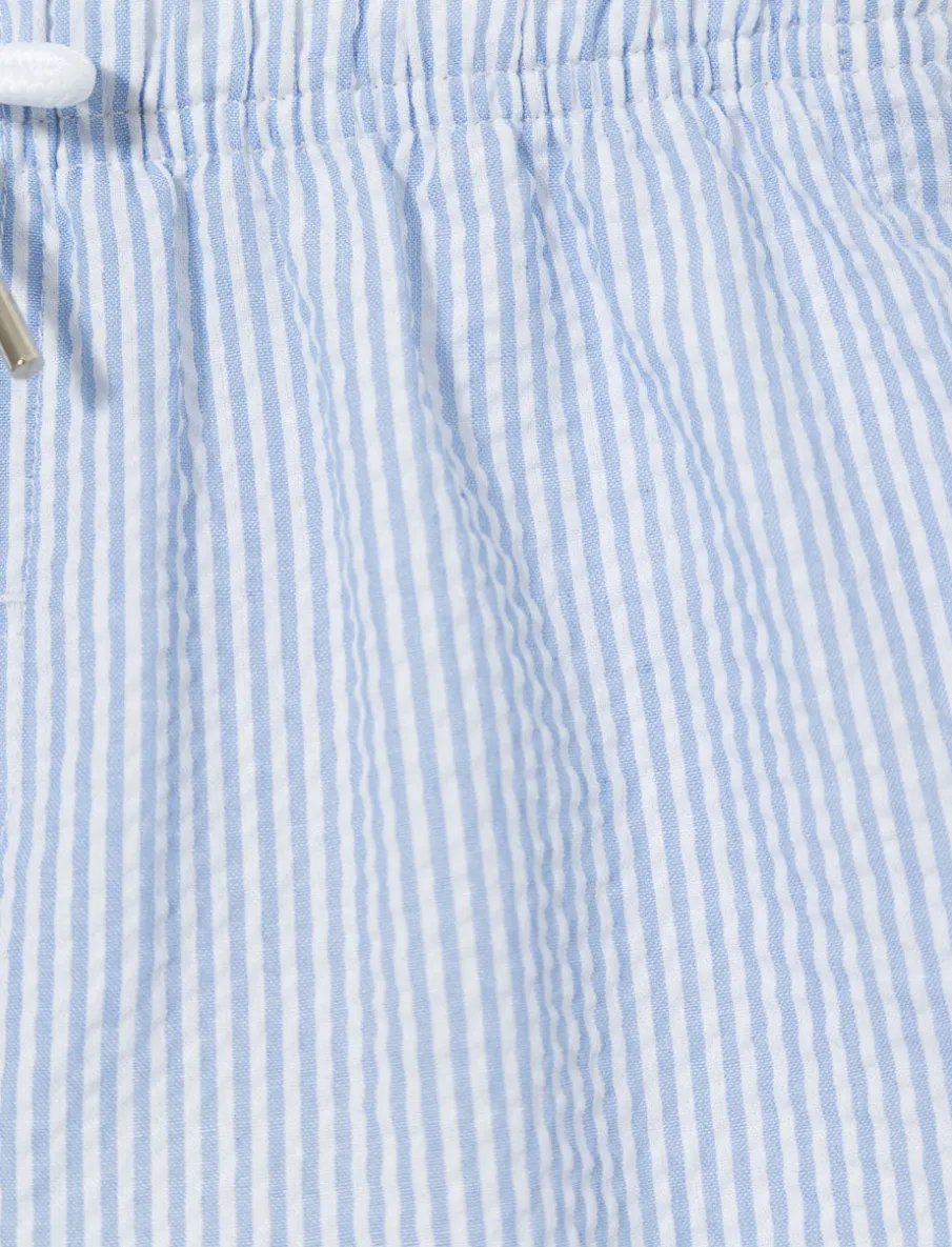 Striped Elastic-waist Boardshorts - Little Boy