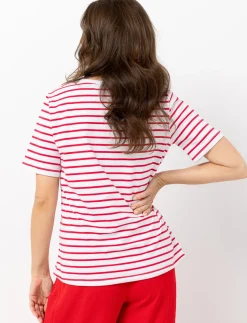 Striped Embroidered T-shirt