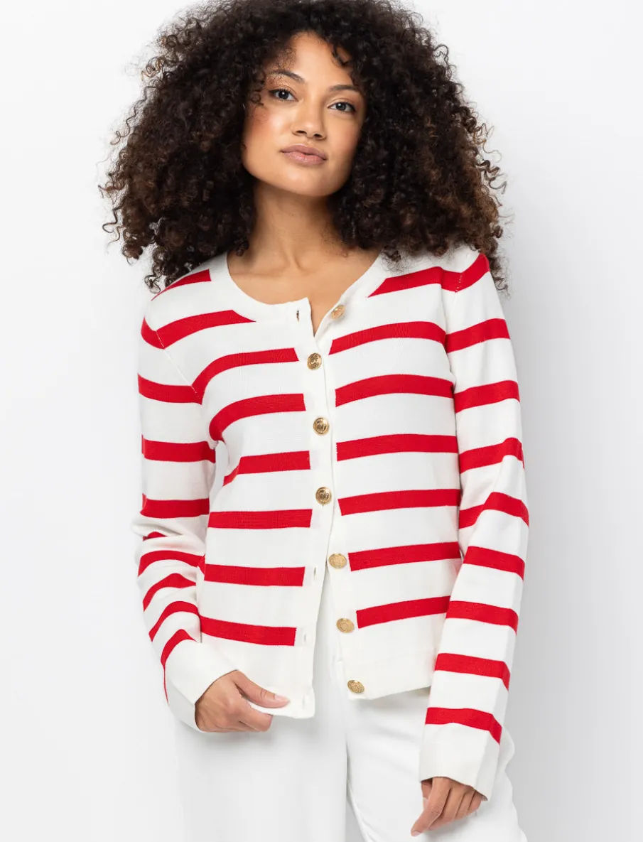 Striped Knit Cardigan