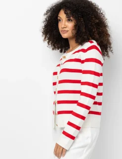 Striped Knit Cardigan