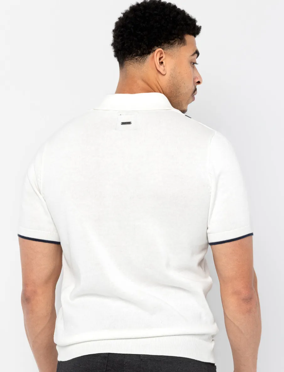 Striped Knit Polo