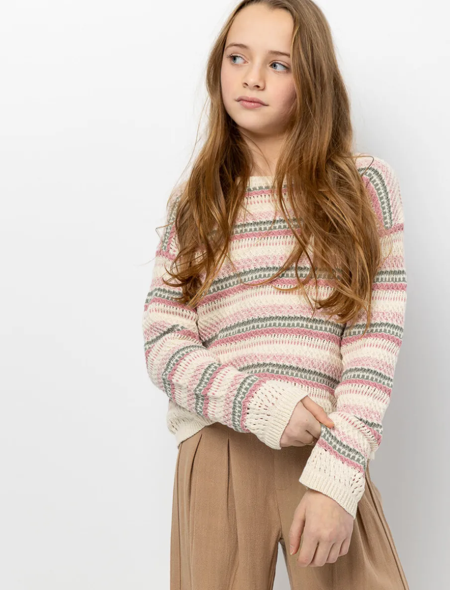Striped Knit Sweater