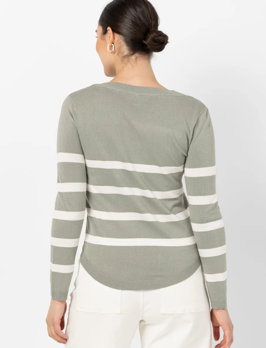 Striped Knit Sweater