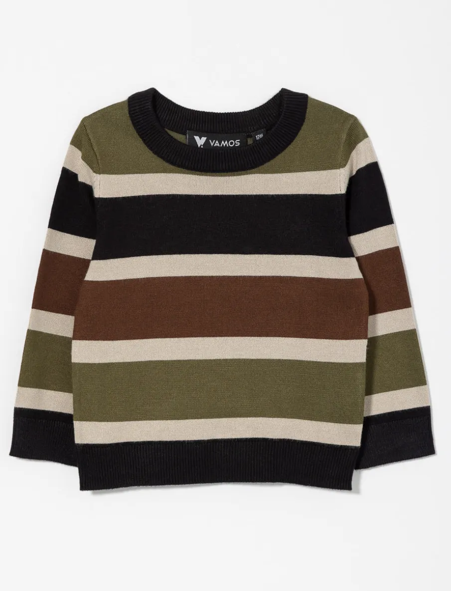 Striped Knit Sweater - Baby Boy