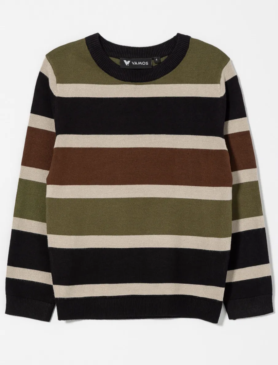 Striped Knit Sweater – Little Boy
