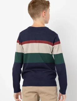 Striped Knit Sweater - Teen Boy