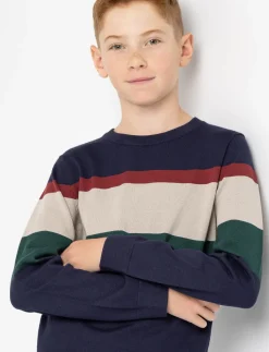 Striped Knit Sweater - Teen Boy