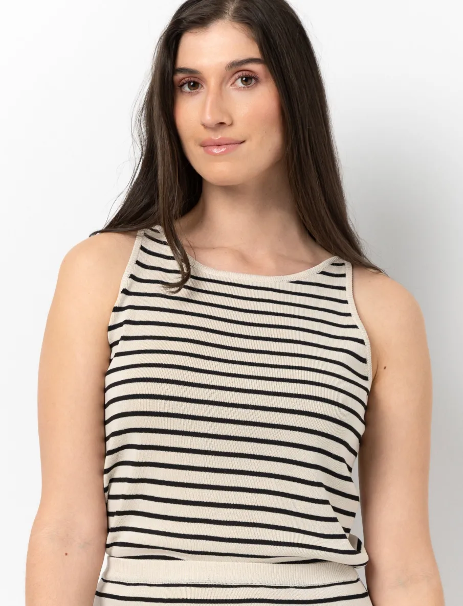 Striped Knit Tank Top
