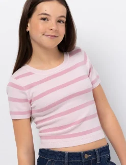 Striped Knit T-shirt