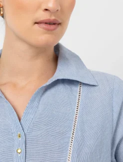 Striped Lace Blouse