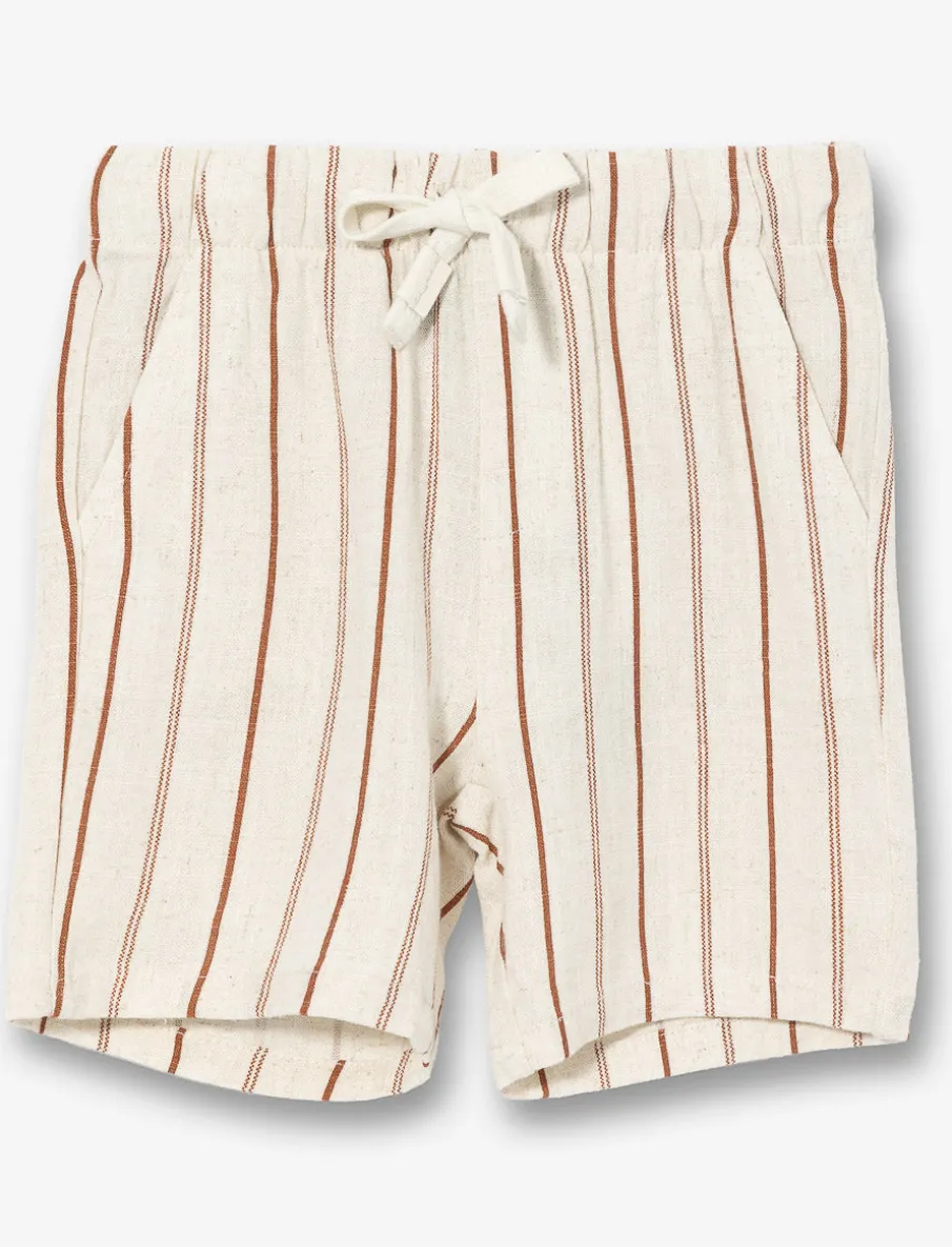 Striped Linen Shorts