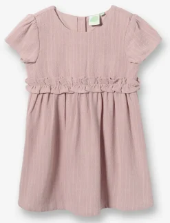 Striped Linen-blend Dress