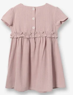 Striped Linen-blend Dress