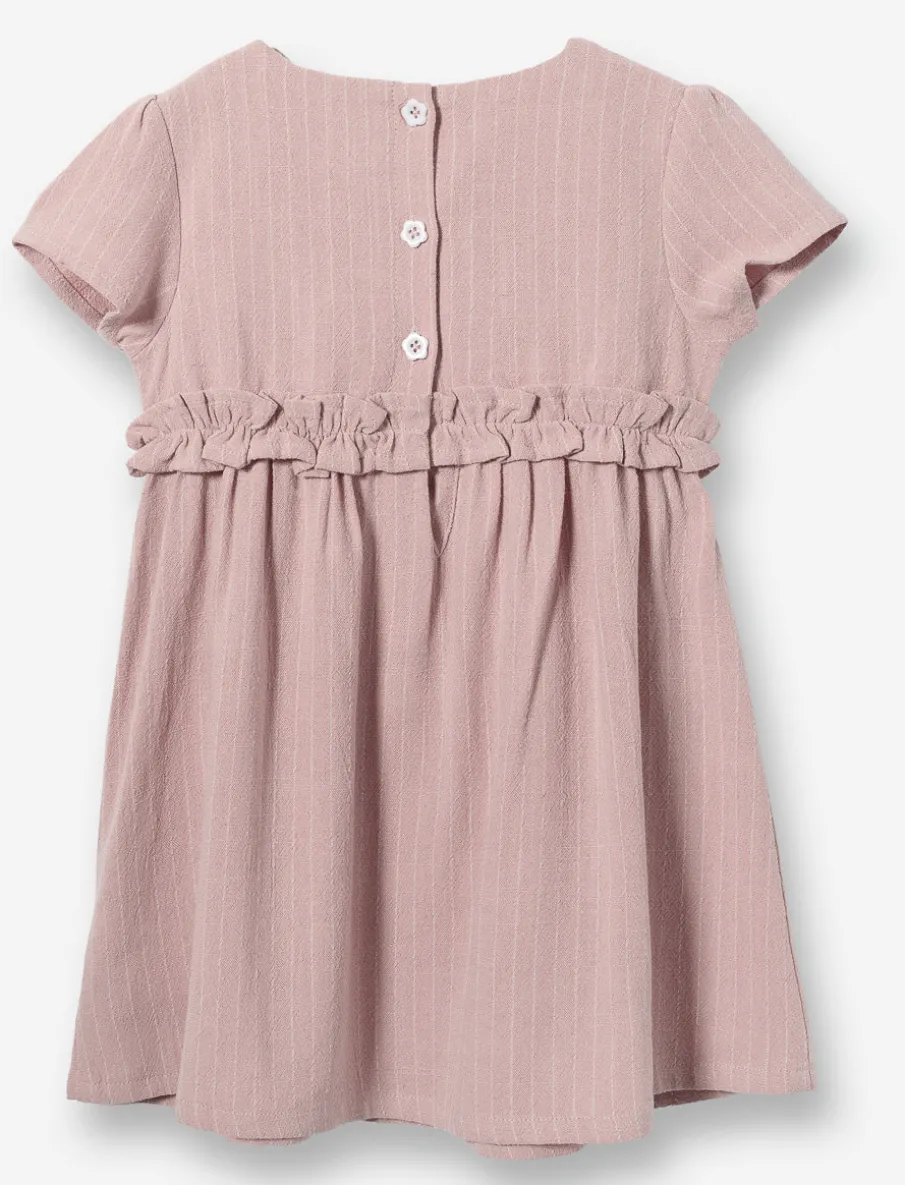 Striped Linen-blend Dress