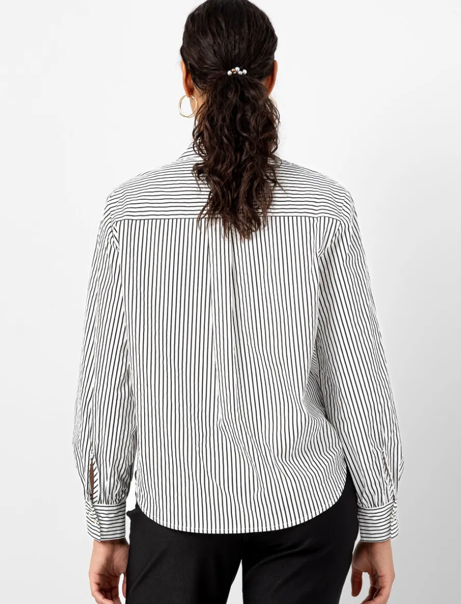 Striped Poplin Shirt