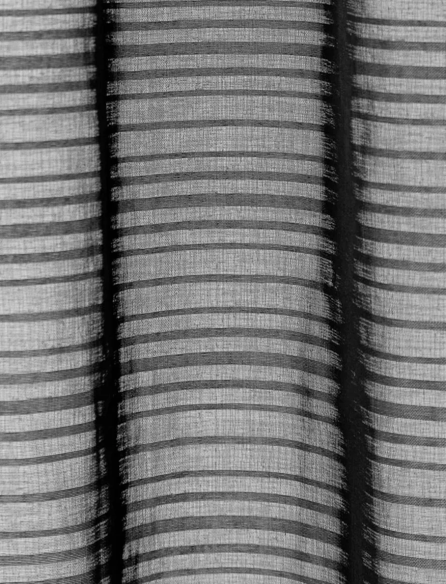 Striped Sheer Curtain Panel