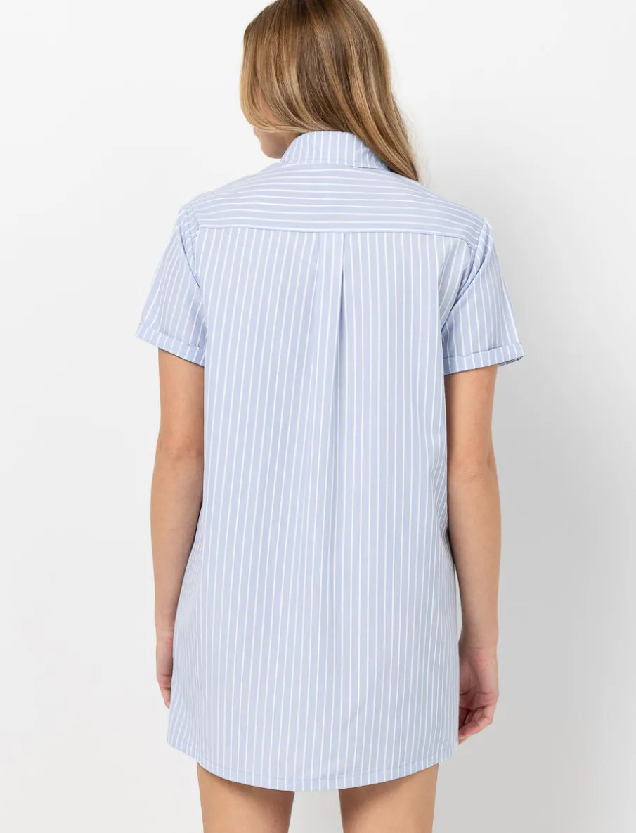 Striped Shirt Dress