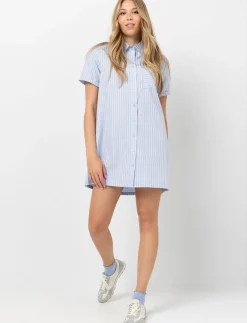 Striped Shirt Dress