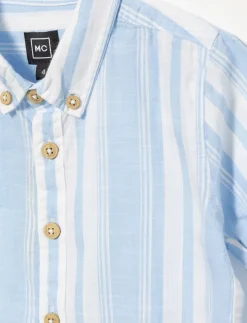 Striped Short-Sleeve Shirt - Little Boy
