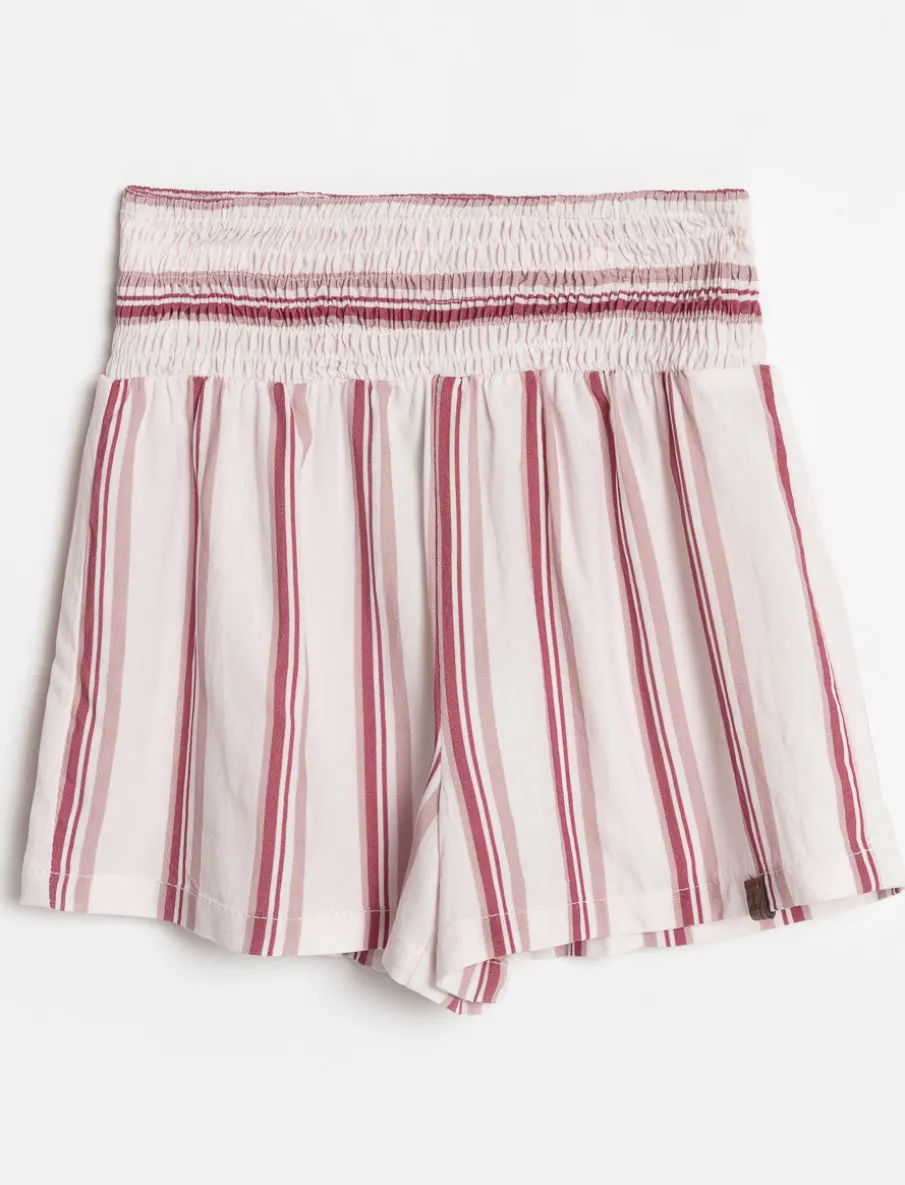 Striped Smocked Shorts