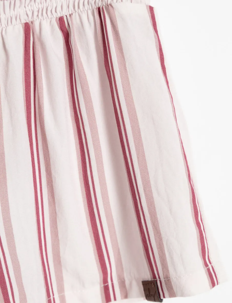Striped Smocked Shorts