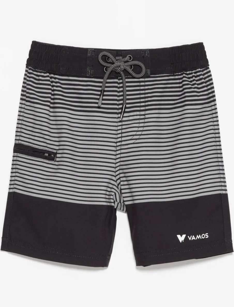 Striped Swim Trunks