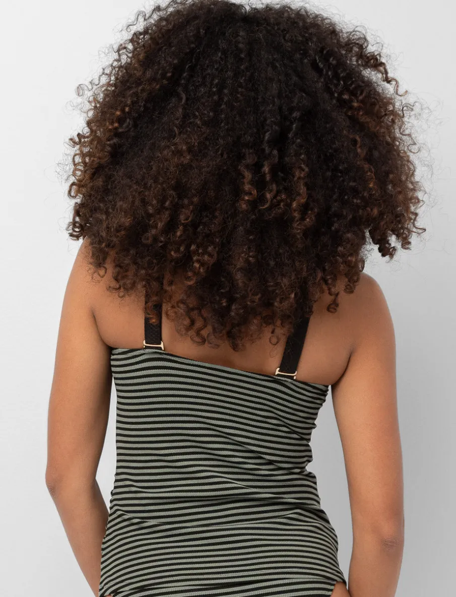 Striped Tankini Top