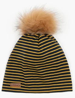 Striped Tuque with Pompom - Baby
