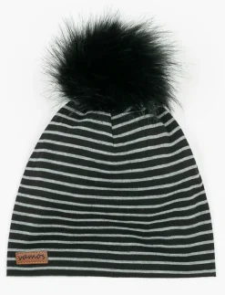 Striped Tuque with Pompom - Baby