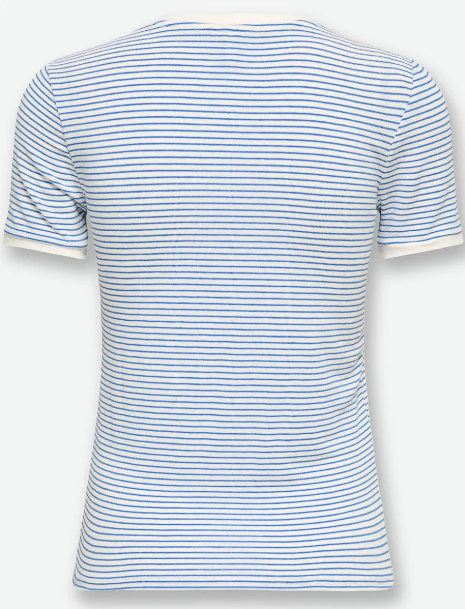 Striped V-Neck T-Shirt