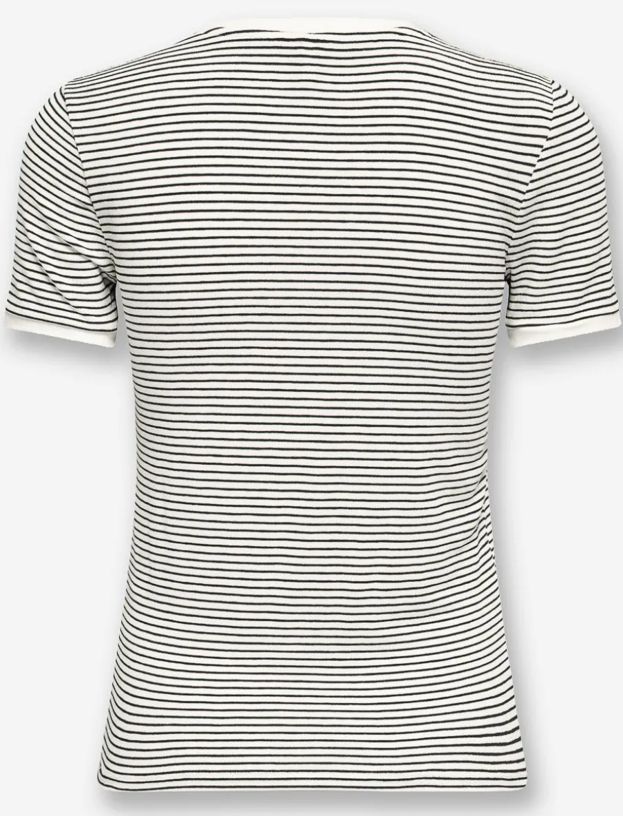 Striped V-Neck T-Shirt