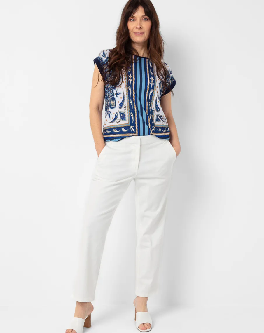 Structured-waist Chino Pants