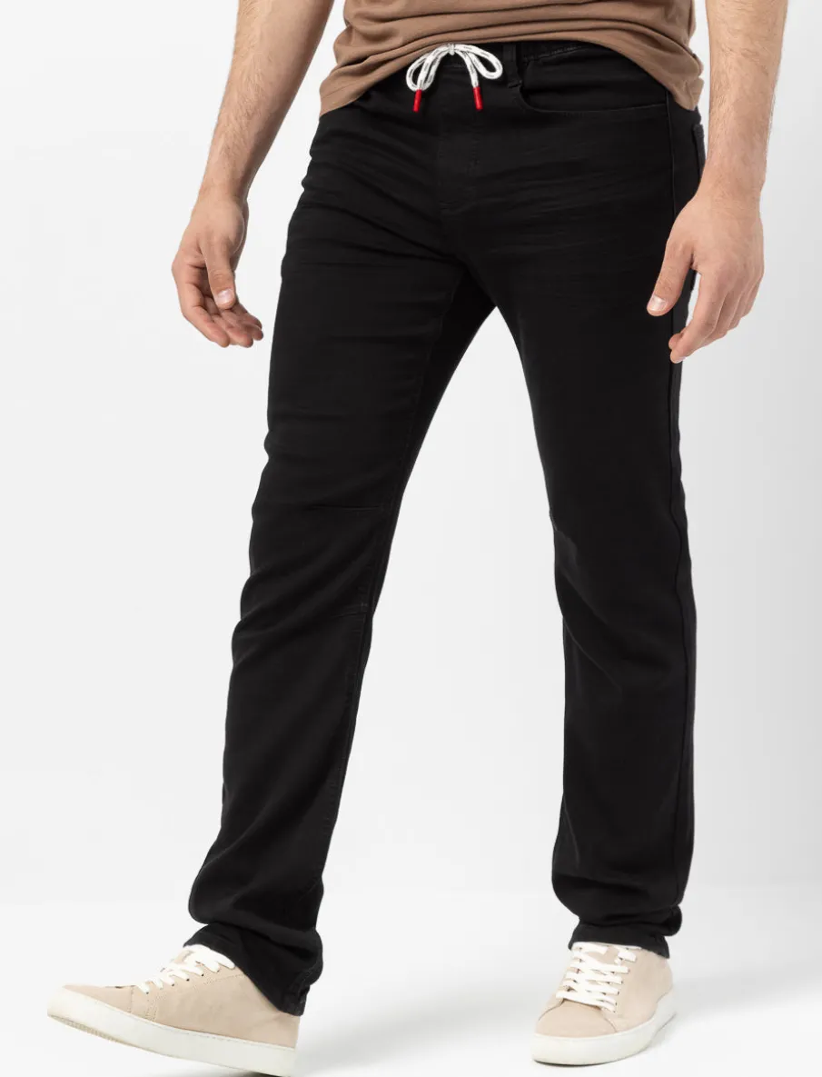 Super Stretch Elastic-waist Jeans