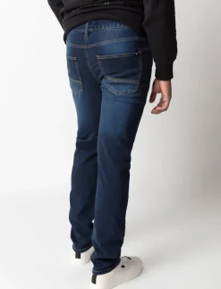 Super Stretch Elastic-waist Jeans